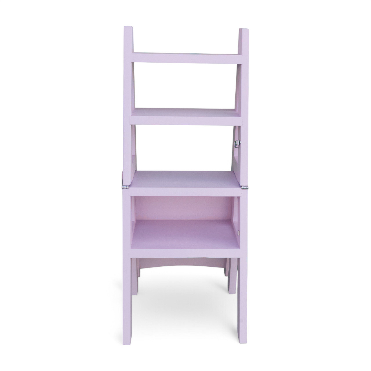 Scaun si Scara, 2 in 1, Duplex, Lemn Masiv, Step Up, Transilvan, 90x42 cm, Lavanda